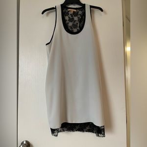 Zara Two Layer Black and White Dress